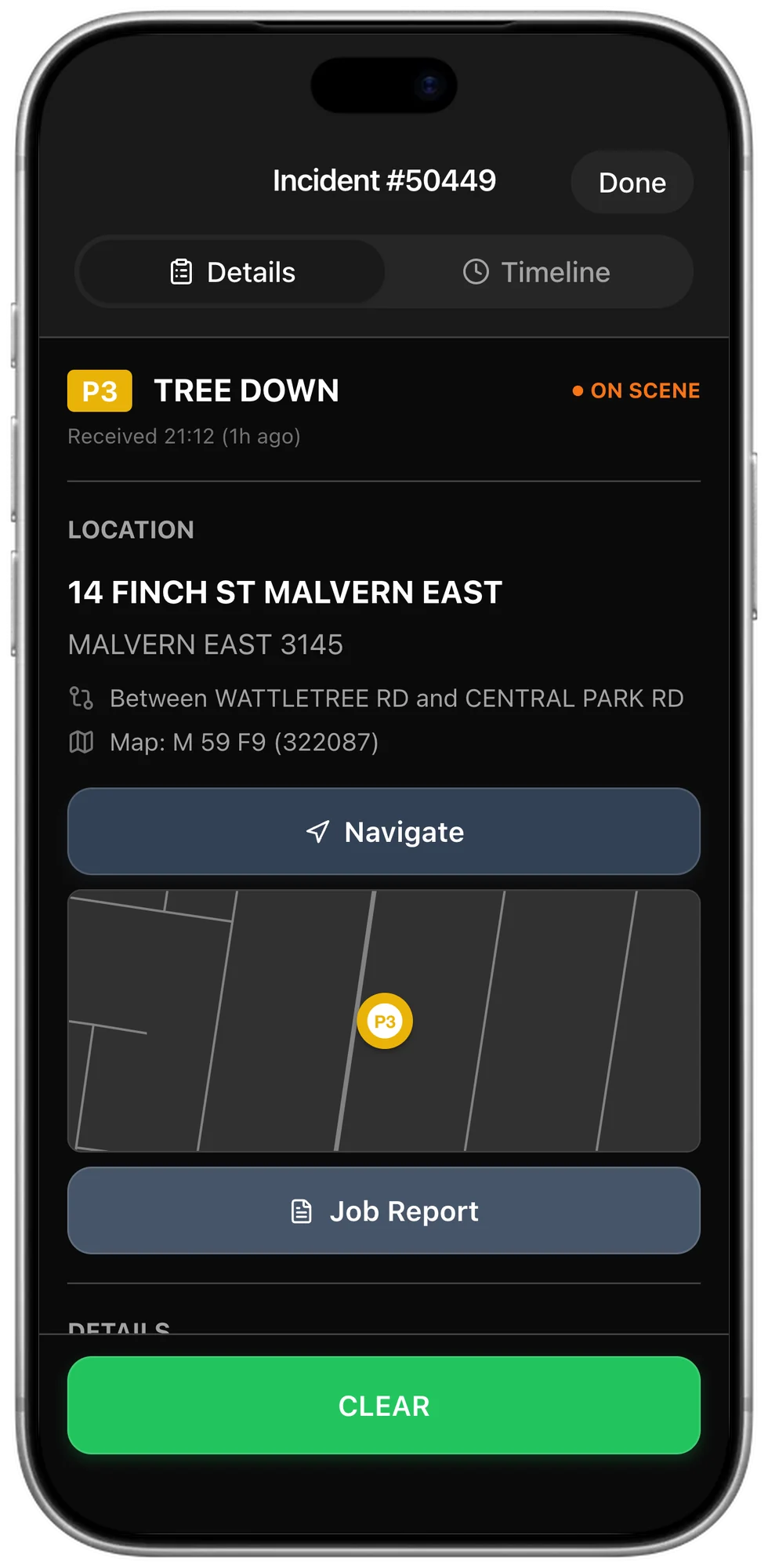 An incident on a visiting crew's phone in the Guest MDT